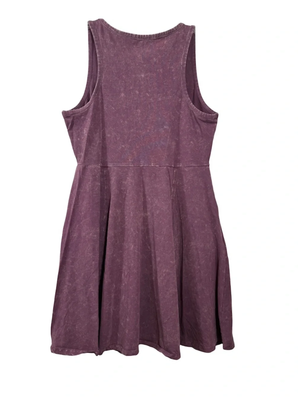 Torrid Purple Mineral Wash Tank Dress Pockets Sleeveless Fit Flare Size 1X - Picture 2 of 6